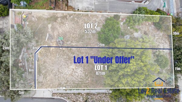 Lot1 and lot2 - 53 King William Street Bayswater WA 6053 image for sale by Lay2 Real Estate.