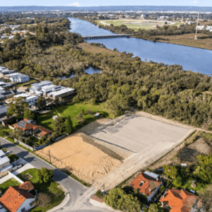 55 Stone St Bayswater WA - land for sale - aerial image. For Sale by Lay2 Real Estate.
