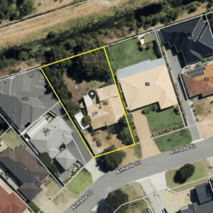 36 Armada St Bayswater WA for sale - google maps image of the outline of the property.