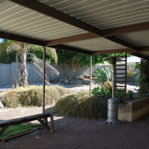20 Anzac St Bayswater WA 6053 Rear patio overlooking the backyard