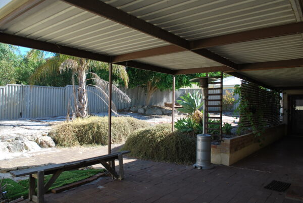 20 Anzac St Bayswater WA 6053 Rear patio overlooking the backyard