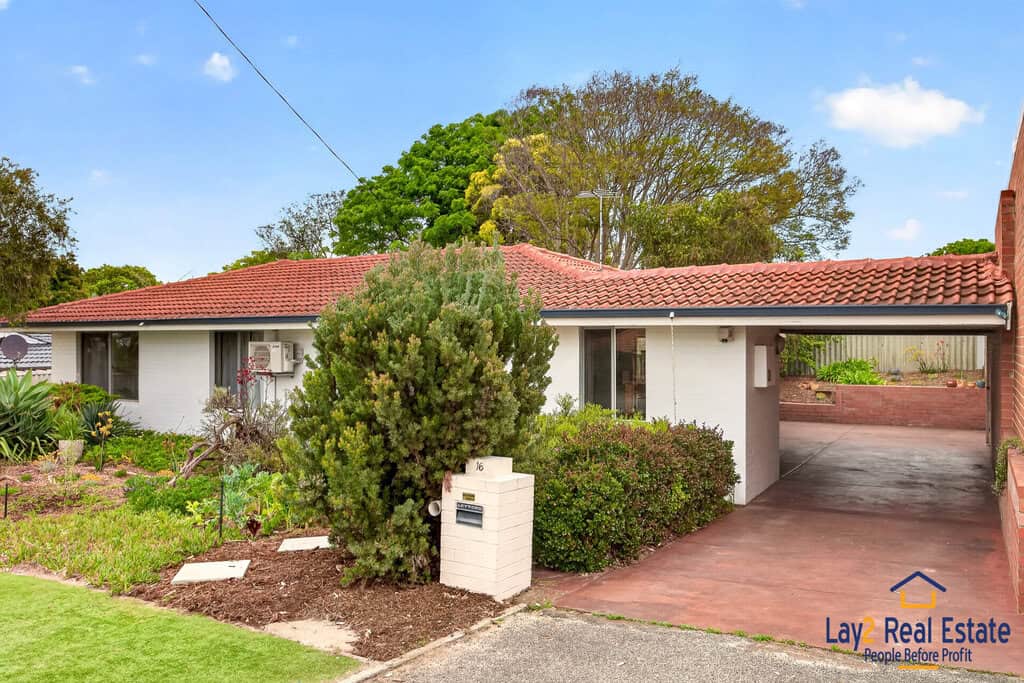 Triplex potential block - 16 Cox Street Bayswater WA 6053 - front of property image. For sale by Lay2 Real Estate.
