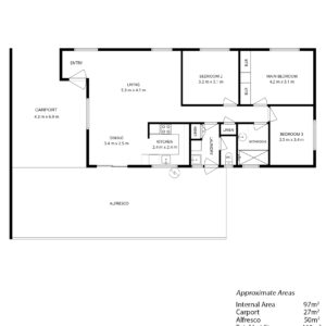 16 Cox St Bayswater WA 6053 - floor plan image. Property for sale by Lay2 Real Estate.